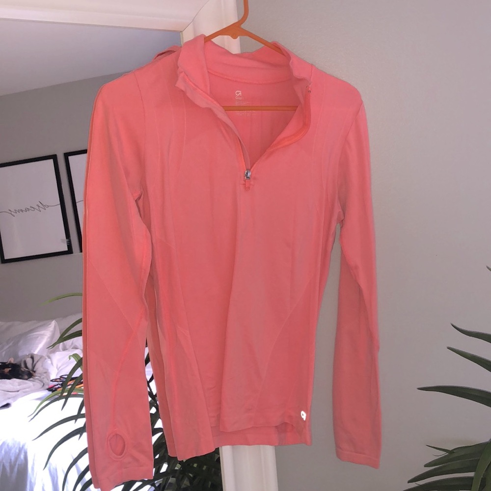 Peach workout jacket